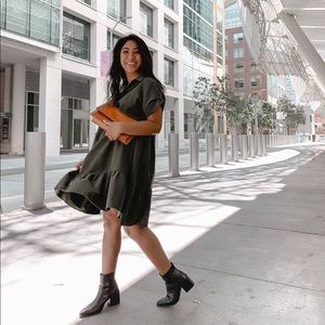 Ruti easy green shirt dresss